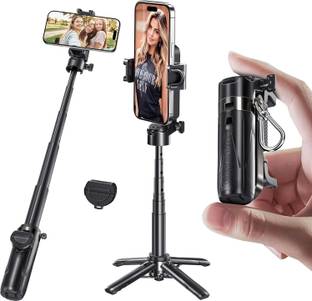 FKU MINI Pocket Monopod Stainless Steel P15 Retractable Selfie Stick With Remote Monopod Kit