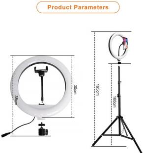 OneXsale 18-inch LED Ring Light Selfie Light Ring with Tripod Stand and Phone Holder Monopod