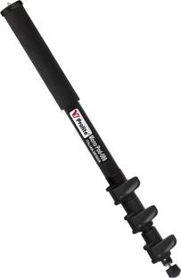 Prolite Monopod with Dual Mount Thread Adapter (1/4inch and 3/8inch) | Italian Flip Locks | Rubber Grip | Upto 10kg Payload Monopod