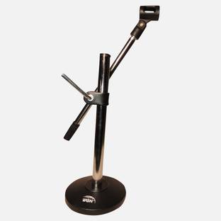 WON Table/Floor Microphone instrument 24 Inch Stand Black Round Base FULLY IRON Monopod