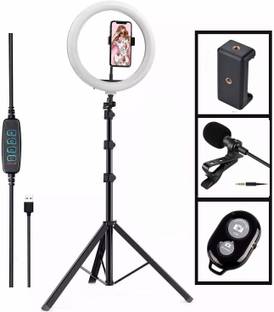 Deeshora 7 feet tripod flash ring light ,Phone holder ,lapel mic,remote control Monopod, Monopod Kit, Tripod, Tripod Ball Head, Tripod Bracket, Tripod Kit