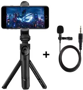 SOJUBA Extendable Selfie Stick with Collar Mic Voice Recording Gimbals tripod stand Monopod, Tripod, Tripod Kit