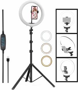 adpro 10"Led Ring Light with tripod for youtube ,reels , live video streaming Tripod Ball Head