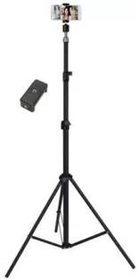 Deeshora protable 2.1 metre tripod stand with Mobile Holder for All Smartphone Camera Use Tripod
