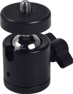 TECHYSPOT Universal Adjustable 360° Rotation Tripod Head Mount for Mobile Clip Holder Tripod Ball Head