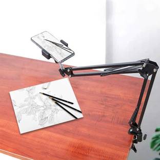 TRYFLY S34 Overhead Tripod Mobile Holder with 360 Rotate for Cooking Sketch Videos Tripod Kit