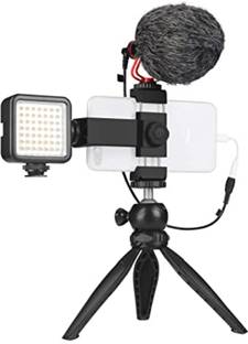 Clairbell ZED_1011_Video Vlogger Kit Microphone LED Fill Light Tripod for Phone Video kit Tripod Kit