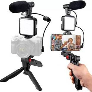 Clairbell ZED_1036_Video Vlogger Kit Microphone LED Fill Light Tripod for Phone Video kit Tripod Kit