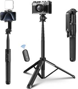 Alpha Electronics Q06 Long Tripod Selfie Stick Stand up to 61 Inch + Bluetooth Shutter +1/4 Screw Tripod Kit
