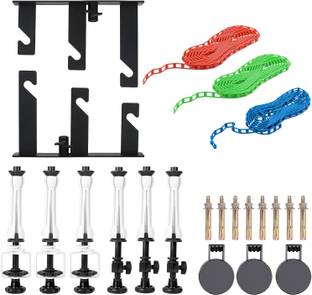 Hiffin 3 Roller Backdrop Stand & Wall Mount, Manual Background Roller Support System Tripod Kit