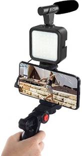 K V ELECTRONICS LED Light Vloging Mobile Tripod Kit