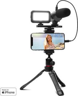 GUGGU ZED_993_Video Vlogger Kit Microphone LED Fill Light Tripod for Phone Video kit Tripod Kit