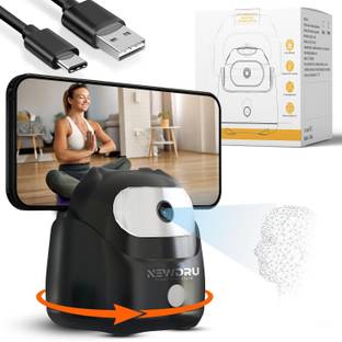NEWDRU AI Auto Face Tracking Tripod | 360° Rotation Mobile Stand for Video Recording | Tripod Kit