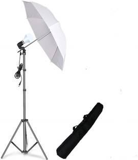 PICPRO E27 Studio Double Point Holder Umbrella Lighting Kit Tripod Kit