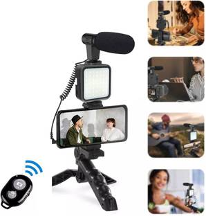 Zohlo Vlogging Kit Microphone & Fill Light & Phone Holder For Live Streaming Tripod Kit