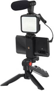 MJ Hub iOS/Android Compatible Vlogging Kit Phone Video Kit Accessories Phone Mount Tripod Kit