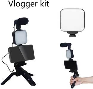 Clairbell ZED_1000_Video Vlogger Kit Microphone LED Fill Light Tripod for Phone Video kit Tripod Kit