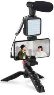 GUGGU ZED_1016_Video Vlogger Kit Microphone LED Fill Light Tripod for Phone Video kit Tripod Kit