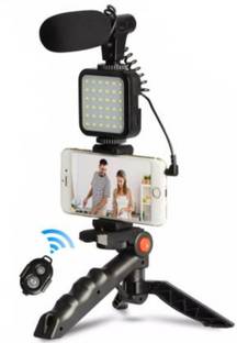 Clairbell ZED_1019_Video Vlogger Kit Microphone LED Fill Light Tripod for Phone Video kit Tripod Kit