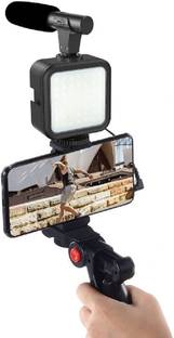 Zohlo VLOGGING VIDEO MAKING KIT WITH MICROPHONE FOR VIDEO RECORDING WITH LIGHT Tripod Kit