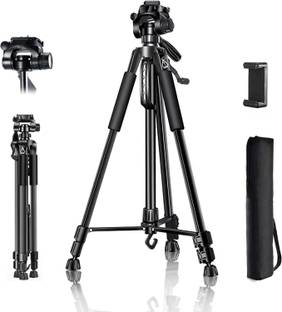 Flipkart SmartBuy Camera Tripod Stand with 360° Rotatable Detachable Head and Phone Mount with Bag Tripod Kit