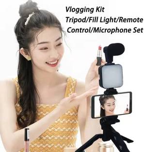 GUGGU ZED_1006_Video Vlogger Kit Microphone LED Fill Light Tripod for Phone Video kit Tripod Kit