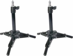 VTS Light Stands Tabletop Photo-Video Work from Home Virtual Meeting (2Pcs.- 1 Set) Tripod Kit