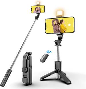 CITLOO Top arrival R1s Wireless Selfie Stick Stand Remote Flash Light All Smartphones Tripod, Tripod Kit, Monopod Kit