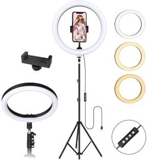 sofabeach 12 inch ring light with 3 holder Lighting Photo-shoot | Video shoot |Live Stream Tripod