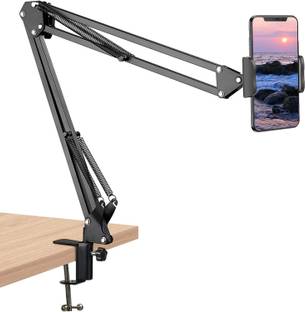 Zohlo Overhead Video Mobile Stand, Long Arm Overhead Video,Desktop,Bedroom, Office Tripod, Tripod Bracket, Tripod Clamp
