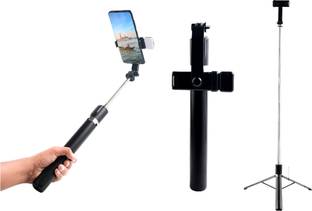 fire turtle X3 Selfie Stick with Tripod Stand, 6 Feet Length, Wireless Remote Tripod