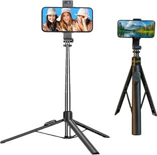ATSolutions 360° Rotating Bluetooth Selfie Stick with Wireless Remote for Smartphones Tripod