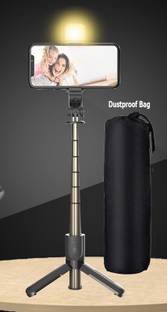 POZUB Best Buy PZB- PZL03 Multi-function selfie stick with dual LED light tripod With +Dustproof Bag Travel Tripod Stand suitable for IOS Android Selfie stick extendable stick mini tripod with detachable remote for smart selfie phone holder R1S Foldable Bracket Handheld Monopod With Selfie Sticks & Monopods desktop live selfie stick tripod With LED Lights Best Use for Make Videos Camera Flash Brackets Compatible with Mobiles Video Stand in Gimbal Stabilizer, |in mobile holder for hand| stand for online classes Tripod, Monopod, Monopod Kit, Tripod Ball Head, Tripod Bracket, Tripod Clamp, Tripod Kit