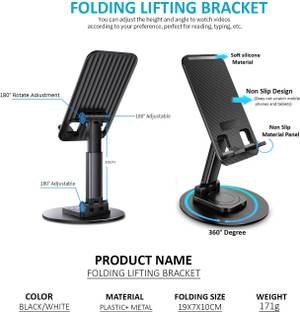 AMUSING Multi-Angle Foldable Mobile Holder For Compatible with All Smartphones Mobile Holder