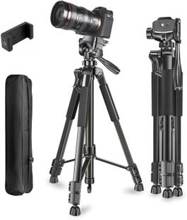 Adofys 70” Aluminium Camera Tripod with Travel Bag and Phone Holder Tripod