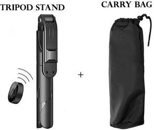 BOPUD Extendable Selfie Stick Tripod Stand Bluetooth Remote Clicker with Dustproof bag Tripod, Monopod, Monopod Kit, Tripod Kit