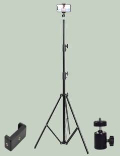 FITRIC Portable 7 Feet Tripod Stand, Rotating Ball Head Mobile Clip VC75 Tripod