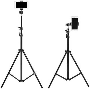 Savsol Tripod Stand Aluminium Alloy for Camera with Free Mobile Holder 7 FEET Tripod