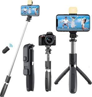 Sulfur 3-in-1 Convertible Tripod with Fill Light Rotating phone Holder&Bluetooth Remote Tripod, Tripod Kit, Tripod Bracket