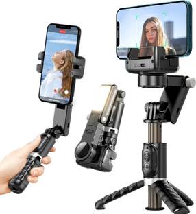RETRACK Q18 Gimbal Stabilizer Desktop shooting Mode Selfie Stick Tripod with Fill Light Tripod