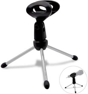 BUFONA Mini Microphone Stand Tripod Mobile Desktop Stand with Plastic Microphone Clip Tripod, Tripod Kit, Monopod, Monopod Kit, Tripod Clamp, Tripod Bracket