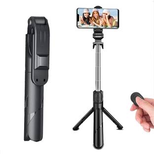Glatoxi Selfie stick with bluetooth remote Tripod