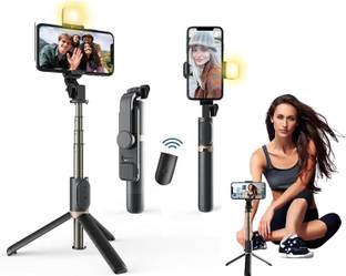 HLMOBILE AY Bluetooth Extendable Stick Wireless Remote Tripod Stand 3-in-1 Selfie Bluetooth Monopod Kit, Tripod, Tripod Kit