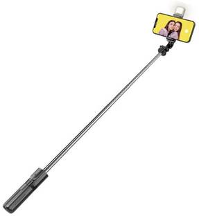 MOOZMOB Mobile Selfie Stick with LED Light & Bluetooth Remote Selfie Stick Stand Mobile Tripod, Monopod