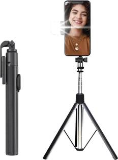 Ruskin Selfie Stick Tripod with Flashlight Y18 180cm expandable Tripod Bluetooth Remote Tripod, Monopod Kit, Tripod Kit