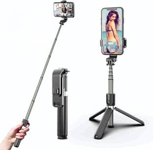 NAFA Multifunctional Convertible Tripod with Wireless Bluetooth Remote | 104 cm Long Tripod