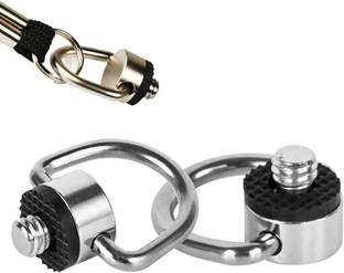 SHOPEE Stainless Steel D Ring Screw Hinged Holder Camera Fixing Screw 1/4"-20 Thread Tripod