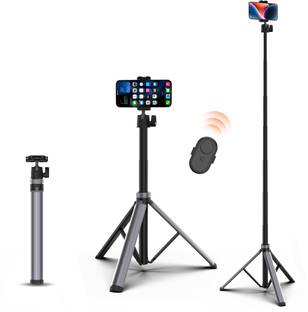 ATSolutions 360° Selfie Stick Tripod with Bluetooth Remote for Mobile & Camera Tripod