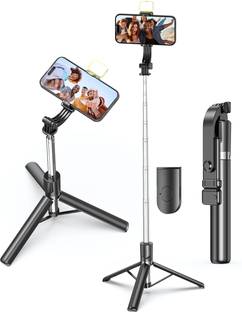 NAFA 66-Inch Tripod with Flashlight, Adjustable Stand for Camera & Smartphone Tripod