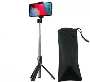BOPUD Wireless Remote Selfie Stick Tripod Stand + Dustproof Bag Bluetooth Remote Tripod, Monopod, Monopod Kit, Tripod Kit